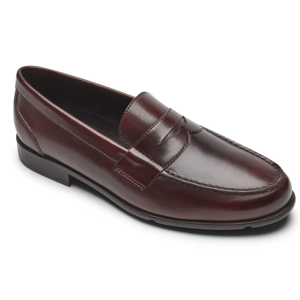 Mocassins Rockport Homem Marrom Escuro - Classic Penny - 67580RXKN